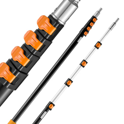 VEVOR Telescoping Pole, 6 to 24 FT Pole, Extension Multi-Purpose Pole, Sturdy Aluminum Alloy Paint Extendable Pole with Flip-Lock Design, Telescopic Pole for Painting, Dusting and Cleaning - 624YCGTYZGJSJ2D0SV0 - view 10