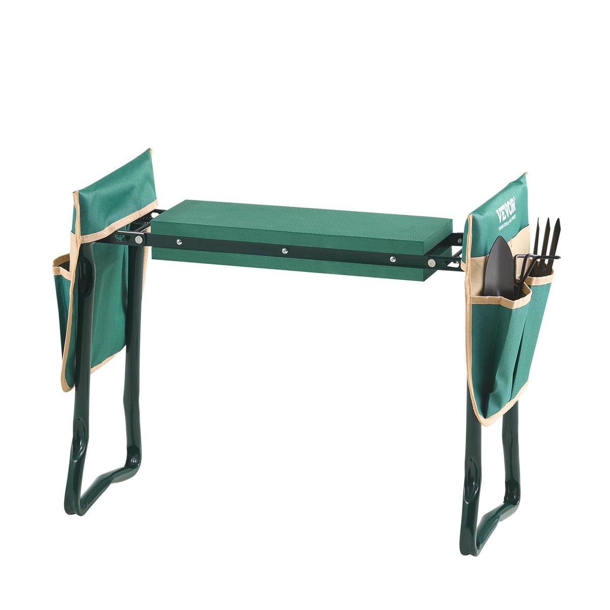 VEVOR Garden Kneeler and Seat, 6 in Wide Kneeling Pad, Heavy Duty Garden Kneeling Stool, Folding Garden Seat with 2 Tool Bags, Relieve Knee & Back Pain, Portable Garden Bench for Women Grandparents - 6YCGDJKZDK2GGCLRN001V0 - view 10