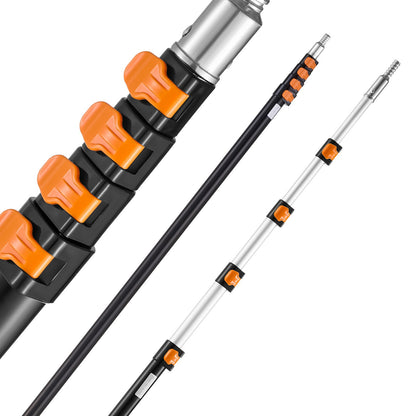 VEVOR Telescoping Pole, 7 to 30 FT Pole, Extension Multi-Purpose Pole, Sturdy Aluminum Alloy Paint Extendable Pole with Flip-Lock Design, Telescopic Pole for Painting, Dusting and Cleaning - 730YCGTYZGJSPFZ03V0 - view 10