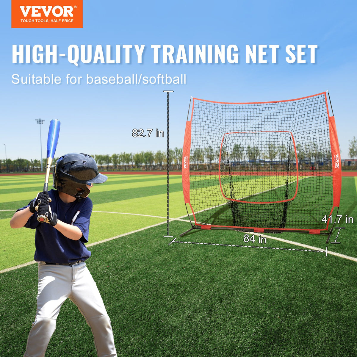 VEVOR Baseball Practice Net - Select Your Configuration - 77YCWPJXLW773F0NBV0 - view 2