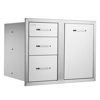 VEVOR Outdoor Kitchen Door and Triple Drawer Combo, 29.5 in Wide — view 9