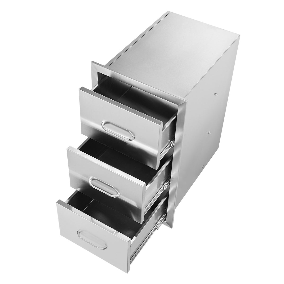 VEVOR Outdoor Kitchen Triple Drawers, 16 in Wide, Tall Storage Unit — view 10