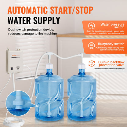VEVOR Bottled Water Pump Systems - view 5; bottles and beverages not included