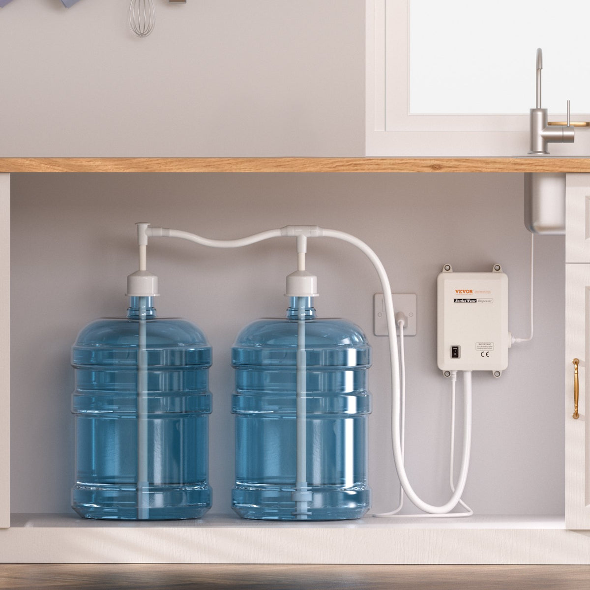VEVOR Bottled Water Pump Systems - view 9; bottles and beverages not included