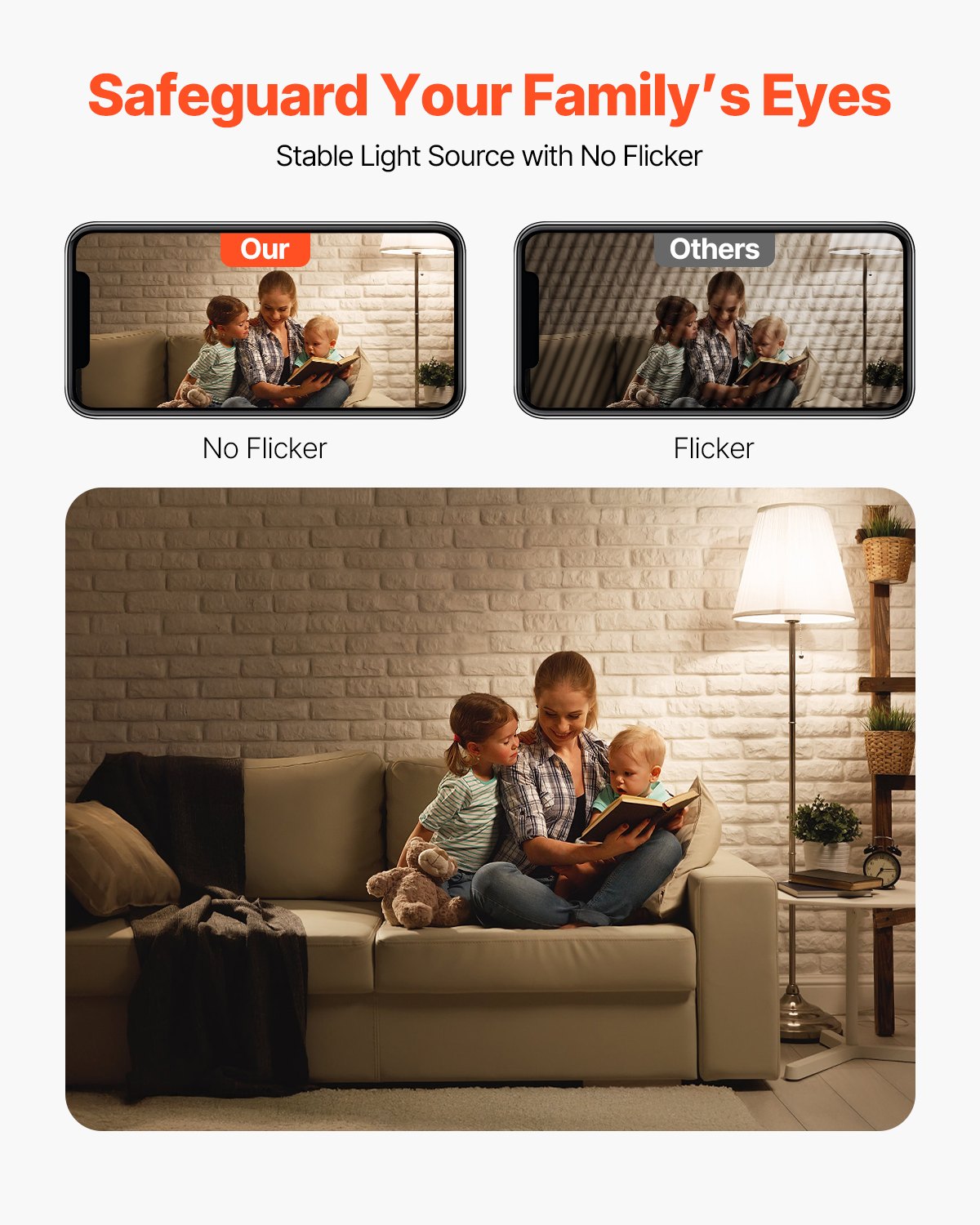 VEVOR 6 Pack Edison Bulbs LED, A19 Vintage Edison Light Bulbs, 4.5W Dimmable 450 Lumens, 2700K Warm White, E26 Base LED Filament Bulb, Antique Glass Style for Home, Bedroom, Office, Farmhouse,CRI80+ - ADSDP6GA1900P0T50001V6 - view 5
