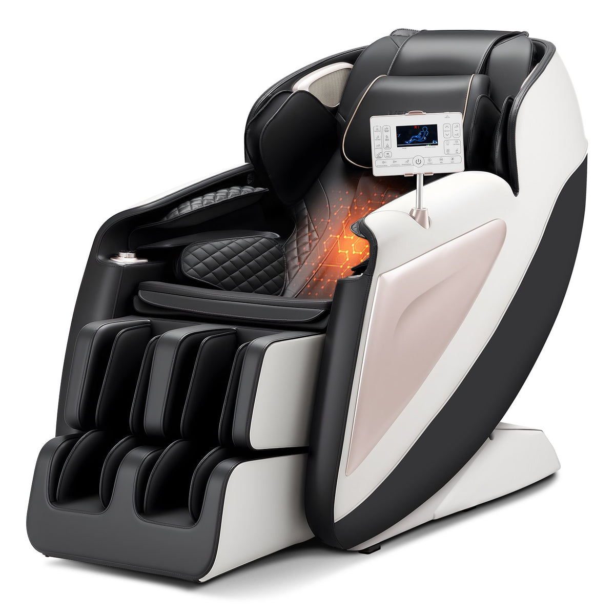 VEVOR Full Body Massage Chair, 3D Zero Gravity Recliner with SL Track, 18 Auto Modes, Heat, Foot Rollers, Armrest Control, LCD Display, 36 Airbags, Retractable Footrest - AMYLCDPFSAJKNGBSS001V1 - view 1