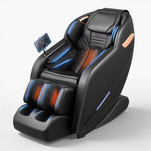 VEVOR Massage Chair, 3D Zero-Gravity Full Body Massage Chair with Extendable Footrest, Automatic Modes, Airbags, Waist & Leg Heating, Bluetooth Speaker, Touchscreen Control, for Home and Office Use - AMYLEDPBBSSLGKMIJ001V1 - view 2
