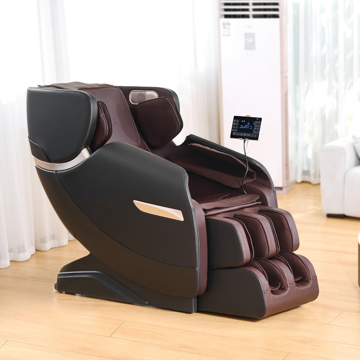 VEVOR Massage Chair - Full Body Zero Gravity Recliner with Multi Auto Modes, 3D Shiatsu, Heating, Bluetooth Speaker, Airbag, Foot Roller, and Touch Screen - AMYSXYKBBSDD4KW4QV1 - view 9