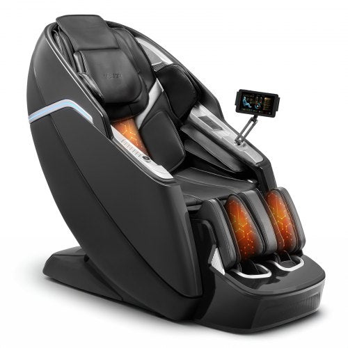 VEVOR Dual-Core 4D+3D Full Body Massage Chair,  with Extended SL Track, Deep Yoga Stretch, Electric Extendable Footrest, TFT, AI Voice Control, Heat, Airbags, Armrest Controls, Wheels - AMYTFTPFSAJAAEFL2001V1 - view 2