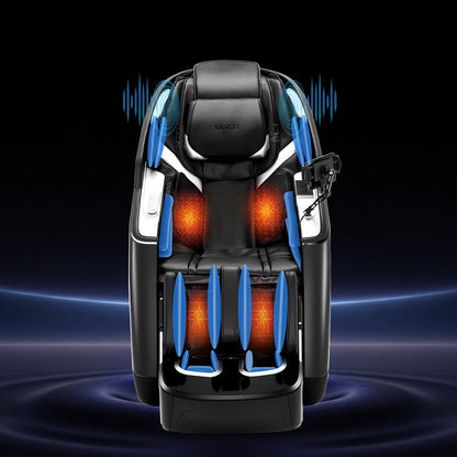 VEVOR Dual-Core 4D+3D Full Body Massage Chair,  with Extended SL Track, Deep Yoga Stretch, Electric Extendable Footrest, TFT, AI Voice Control, Heat, Airbags, Armrest Controls, Wheels - AMYTFTPFSAJAAEFL2001V1 - view 9