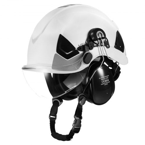 VEVOR Industrial Safety Helmet, ANSI/ISEA Z89.1 Approved ABS Hard Hat with Visor & Earmuffs, 6-Point Ratchet Suspension, Adjustable Vented Hardhat for Men & Women, for Outdoor Construction Workwear - AQMANSITYPE1L9NAX001V0 - view 2