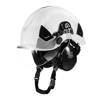 VEVOR Industrial Safety Helmet, ANSI/ISEA Z89.1 Approved ABS Hard Hat with Visor & Earmuffs, 6-Point Ratchet Suspension, Adjustable Vented Hardhat for Men & Women, for Outdoor Construction Workwear - AQMANSITYPE1L9NAX001V0 - view 10