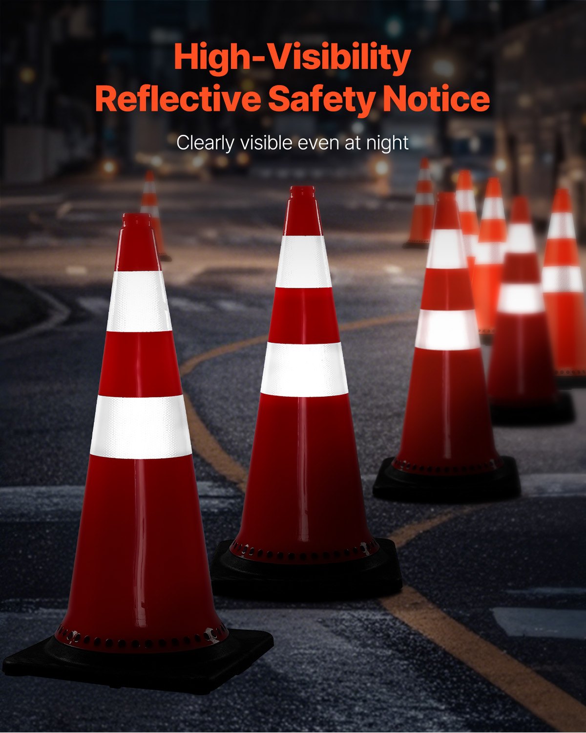 VEVOR Traffic Cones - Select Your Configuration - AQZYCHDSBJ3083YAHV0 - view 2