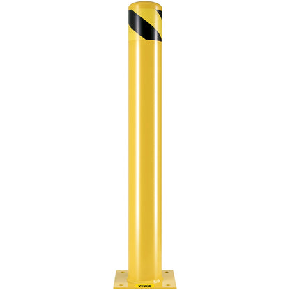 VEVOR Safety Bollard, 36 Inch Height Bollard Post, 4.5 Inch Diameter Steel Pipe Safety Bollard Post, Yellow Steel Bollard, Steel Safety Bollard with 8 Anchor Bolts, Perfect for Traffic-Sensitive Area - AQZYCHS364.527PAFV0 - view 10