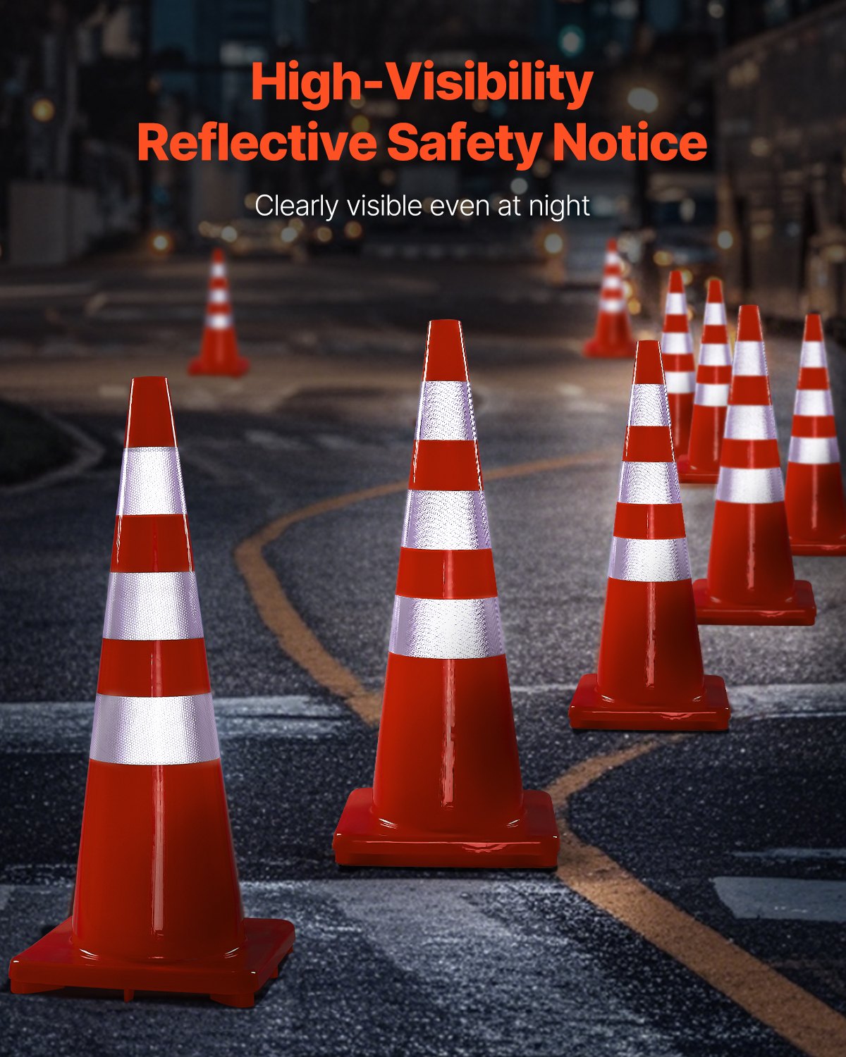 VEVOR Traffic Cones - Select Your Configuration - AQZYCQHBJ3636KKUBV0 - view 2