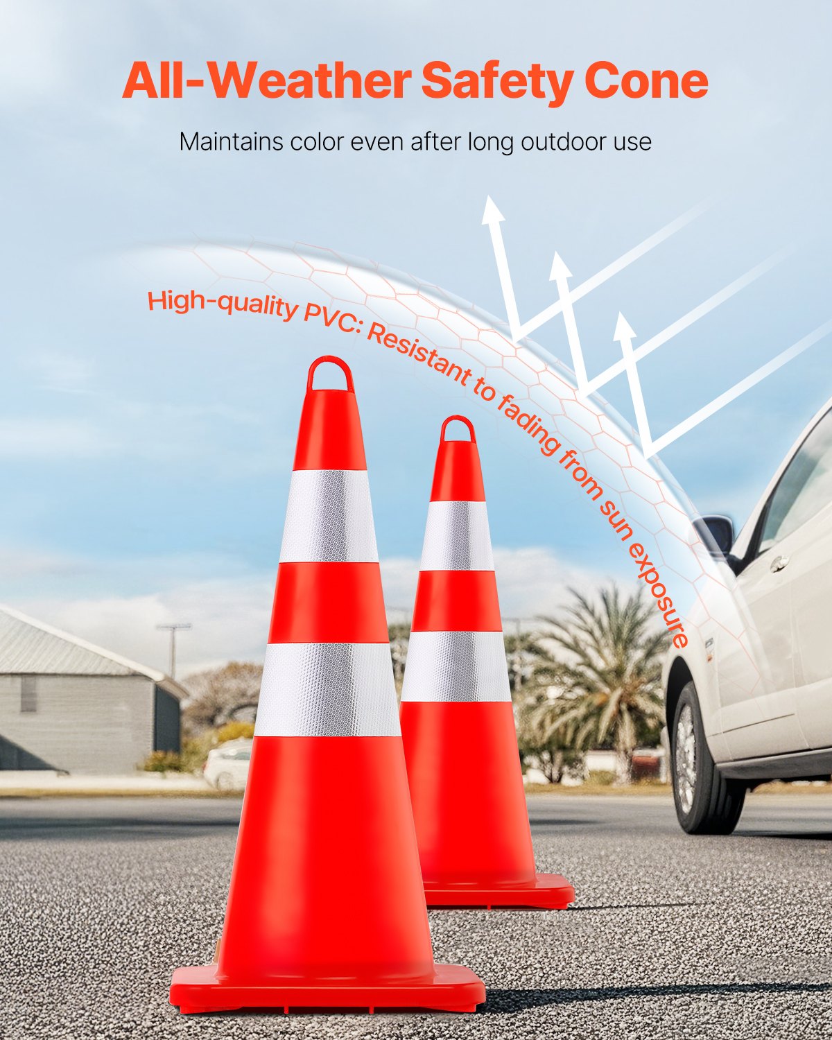 VEVOR Traffic Cones - Select Your Configuration - AQZYCQHSB2810FZ5BV0 - view 3