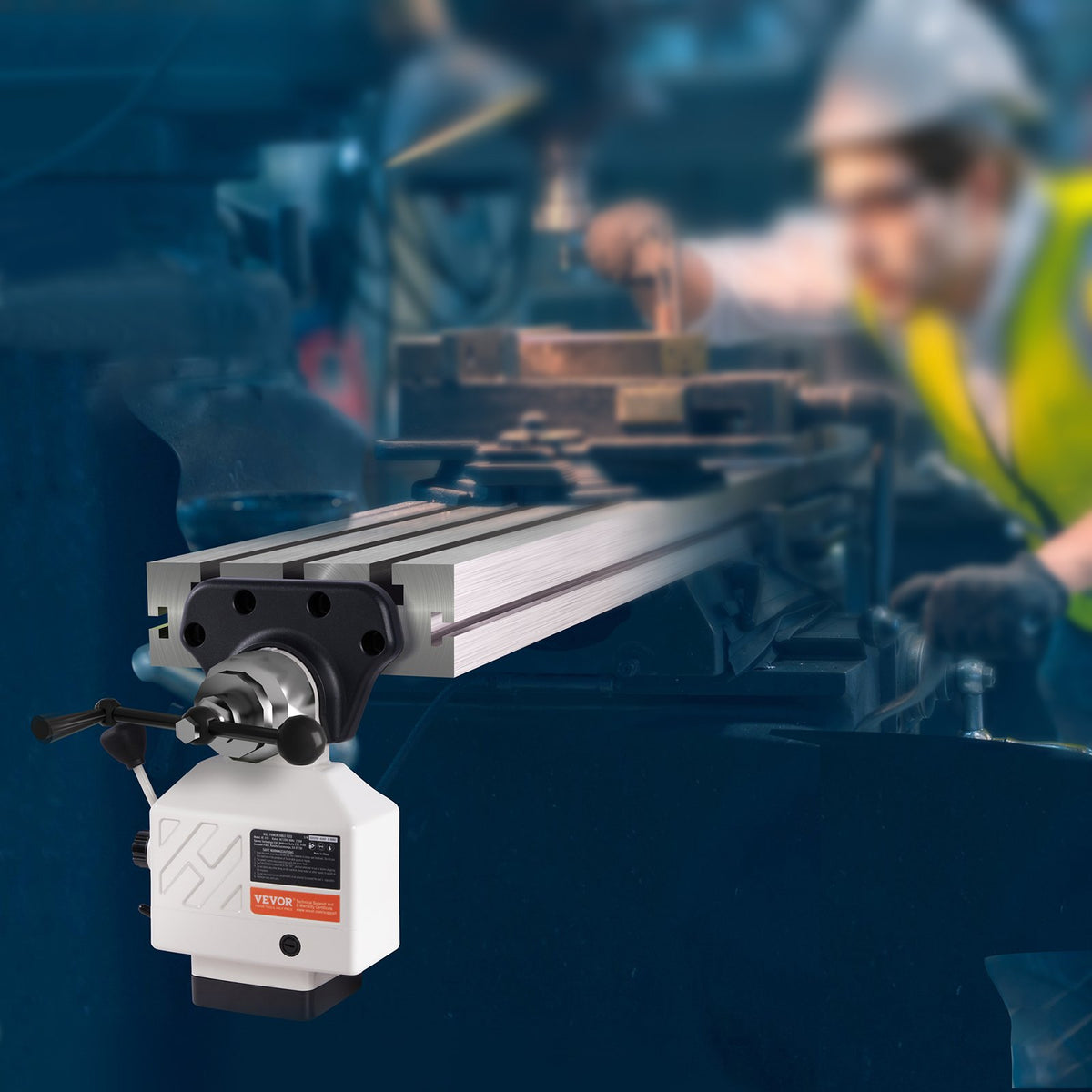 VEVOR X-Axis Power Feed for Milling Machine, 150 in-lb Torque, 0-200RPM Adjustable Rotate Speed 120V Power Table Feed Mill Feeder, for Bridgeport Some Knee Type Mills with a 5/8" End Shaft Diameter - AS-250-150NLXCZDQV1 - view 9