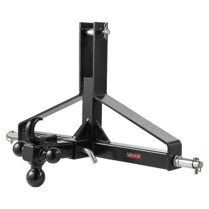 VEVOR 3 Point Trailer Hitch with 2 in Receiver, 3pt Quick Hitch Attachment, Heavy Duty Tractor Tow Drawbar Adapter, Compatible with Kubota, Mahindra, Ford, Yanmar, John Deere, Massey Ferguson - ASJXJSQDKSXTJ54AM001V0 - view 10