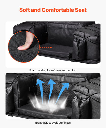 VEVOR ATV Rear Storage Bag, 50L ATV Rear Cargo Bag with Sponge Seat Cushion & Bottle Holder, 600D Oxford Cloth Rear Seat Gear Bag Fit Most ATVs with Rear Rack, Compatible with ATV, UTV, Can-Am Vehicle - ATVZBBRZDLBMNUTFBV0 - view 7