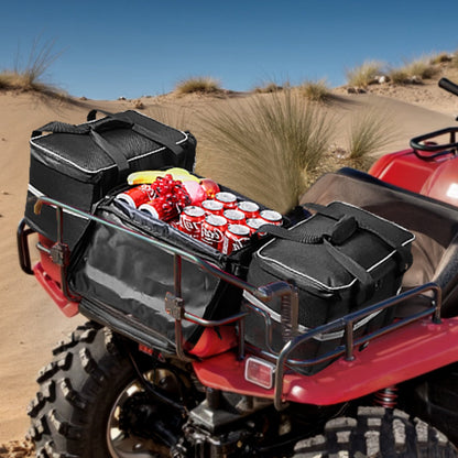 VEVOR ATV Rear Storage Bag, 54L ATV Rear Cargo Bag with 16L Cooler Insulated Bag, 600D Oxford Cloth Storage Rear Rack Seat Bag Fit Most ATVs with Rear Rack, Compatible with ATV, UTV, Can-Am Vehicles - ATVZBBRZNJBB89GBJV0 - view 9