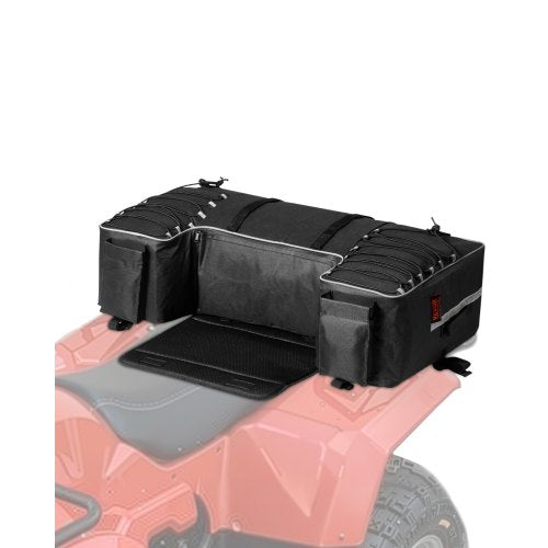 VEVOR ATV Rear Storage Bag, 60L ATV Rear Cargo Storage Bag with Backrest & Waterproof Cover, 600D Oxford Cloth Rear Seat Gear Bag Fit Most ATVs with Rear Rack, Compatible with ATV, UTV, Can-Am Vehicle - ATVZBBRZNL74NVXW7V0 - view 2