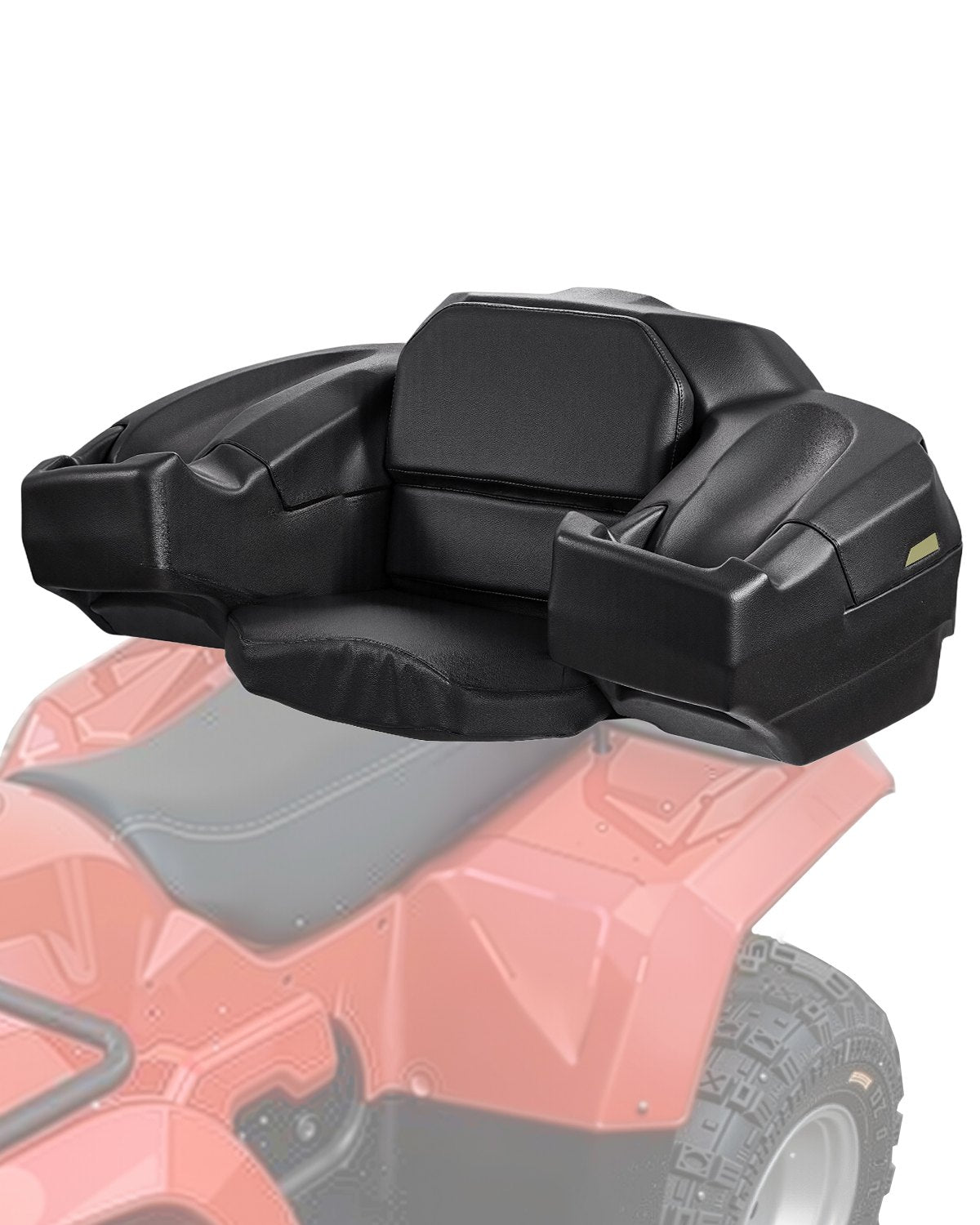 VEVOR ATV Rear Storage Box and Lounger, 95L ATV Cargo Box with Seat & Backrest, Waterproof LLDPE & Lockable Lounger Storage Box Fit Most ATVs with Rear Rack, Compatible with ATV, UTV, Can-Am Vehicles - ATVZBBYZJYX7J23YQV0 - view 1