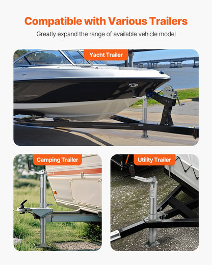 A Frame Trailer Jack Bolt on Trailer Tongue Jack 2000 lbs 14.2" Travel - AXLSTCQJDSYKLOCI8V0 - view 7