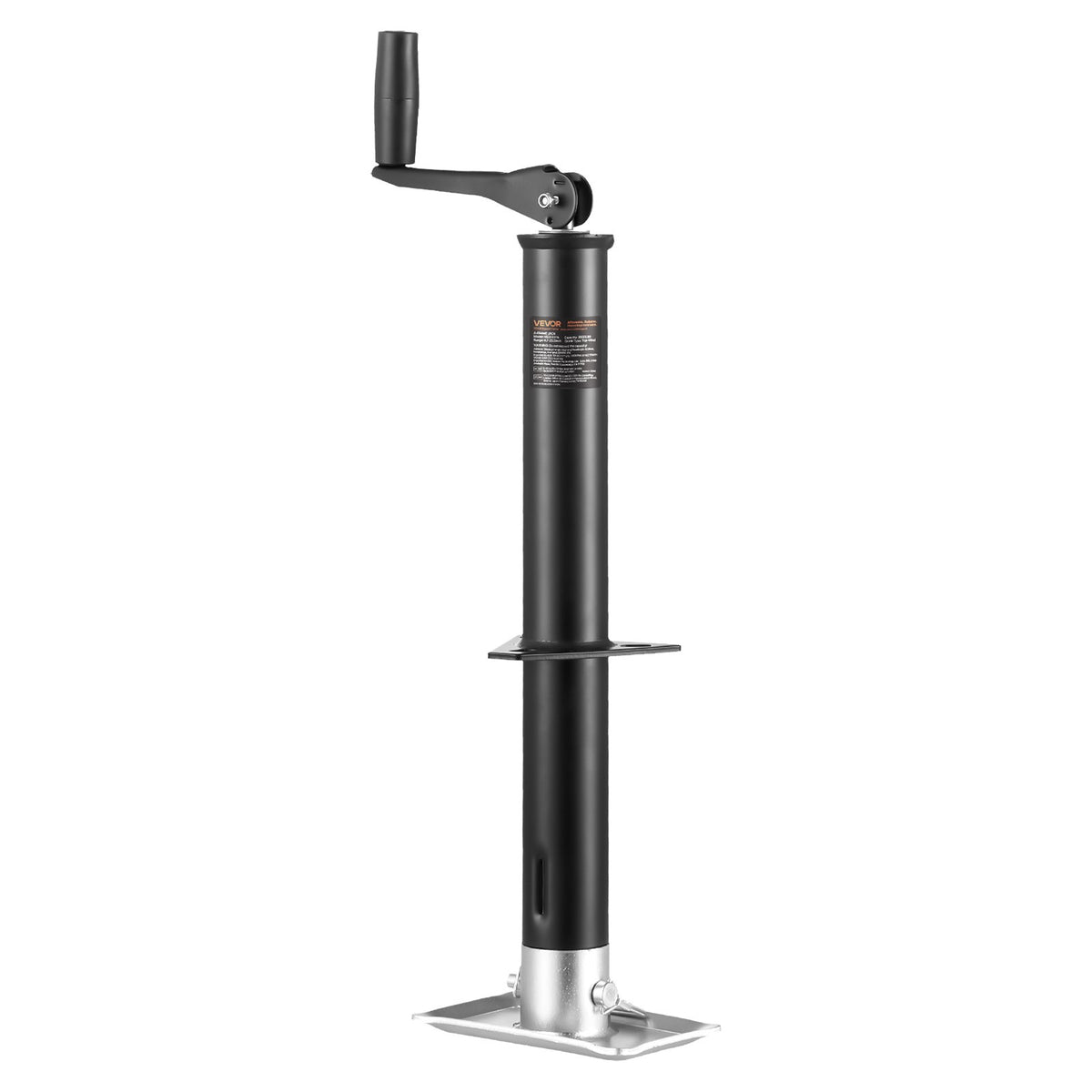 VEVOR A-Frame Trailer Jack, 2000 lbs Dynamic Load Capacity, Trailer Jack Stand with Handle & Rectangular Footpad, 15-inch Vertical Travel, Suitable for RV, Horse, Utility Trailers, Yacht Trailers - AXLSTCQJDSYKZVW33001V0 - view 10