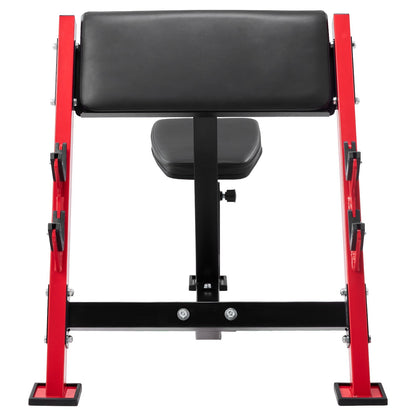 VEVOR Preacher Curl Bench, Strength Training Benches, Max load 660 LBS Home Gym Fitness Equipment, Seated Arm Isolated Barbell Dumbbell Bicep Station, Adjustable Weight Bench with Bar Holders - AXMSYKDJGDBKCAT1TV0 - view 10