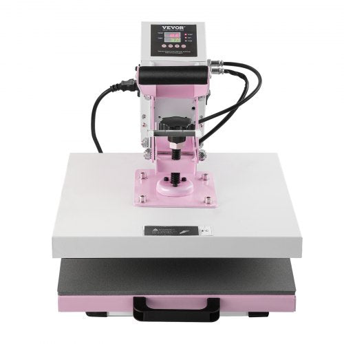 VEVOR Heat Press, 15 x 15 inch Digital Heat Press Machine, Slide Out Heat Transfer Machine, Fast and Even Heating, 2-Layer Insulation Cotton, Heat Transfer Machine for T-Shirts/Pillows/Bags, Pink - AYPBSTHJP15152NXKV1 - view 2