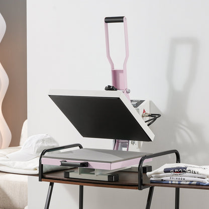 VEVOR Heat Press, 15 x 15 inch Digital Heat Press Machine, Slide Out Heat Transfer Machine, Fast and Even Heating, 2-Layer Insulation Cotton, Heat Transfer Machine for T-Shirts/Pillows/Bags, Pink - AYPBSTHJP15152NXKV1 - view 9