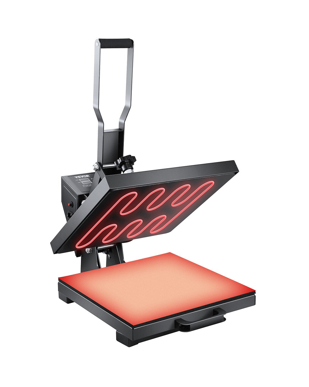 VEVOR Heat Press, 15 x 15 inch Heat Press Machine for T-shirts, Fast and Even Heating, Easy to Use, High Pressure for Digital Industrial-Quality Sublimation Printer for Transfer Vinyl, T-shirt, Black - AYPBSTHJPZGSB4RX5V1 - view 1