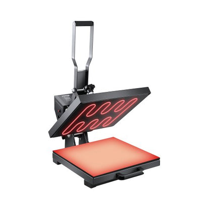 VEVOR Heat Press, 15 x 15 inch Heat Press Machine for T-shirts, Fast and Even Heating, Easy to Use, High Pressure for Digital Industrial-Quality Sublimation Printer for Transfer Vinyl, T-shirt, Black - AYPBSTHJPZGSB4RX5V1 - view 2