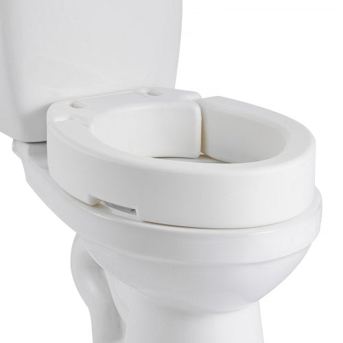 VEVOR Raised Toilet Seat, 300 lbs Load Capacity, 3.5-Inch Lift Height, Commode Elevated Toilet Seat Riser with Enlarged Opening for Seniors, Elderly, Handicap, Disabled, Adults, Fits Elongated Bowl - AZSJGMTZD35YO6XQR001V0 - view 2