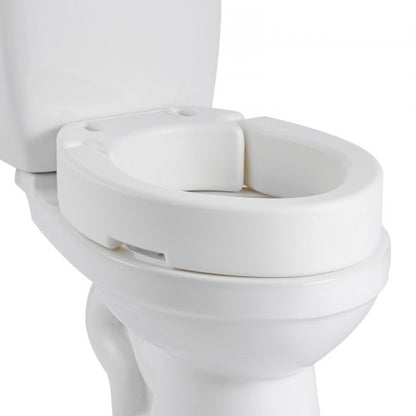 VEVOR Raised Toilet Seat, 300 lbs Load Capacity, 3.5-Inch Lift Height, Commode Elevated Toilet Seat Riser with Enlarged Opening for Seniors, Elderly, Handicap, Disabled, Adults, Fits Elongated Bowl - AZSJGMTZD35YO6XQR001V0 - view 2