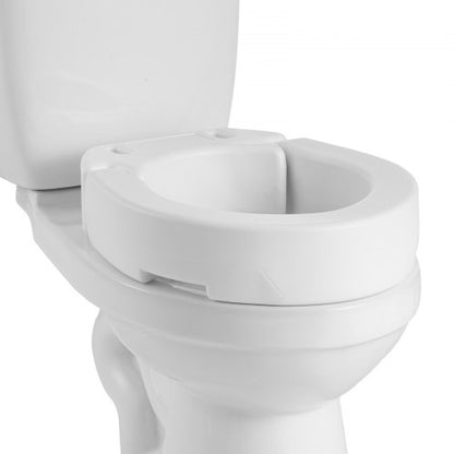 VEVOR Raised Toilet Seat, 300 lbs Load Capacity, 3.5-Inch Lift Height, Commode Elevated Toilet Seat Riser with Enlarged Opening for Seniors, Elderly, Handicap, Disabled, and Adults, Fits Round Bowl - AZSJGMTZD35YVGGYI001V0 - view 2