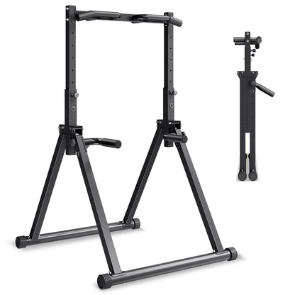 VEVOR Pull Up Bar, 330LBS Capacity Portable Pullup Bar Station, Pullup Bars Free Standing with Triangular Structure & Heavy-Duty Steel Tube, 9 Level Height Adjustment Gravity Fitness for Arms, Back - AZXKZDYTXSJKFJJNV001V0 - view 1