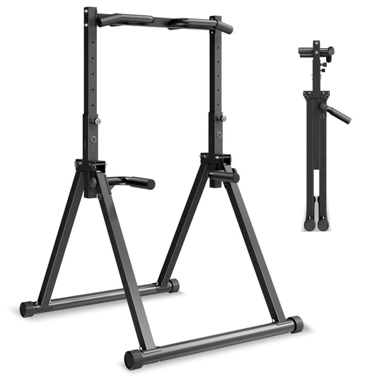 VEVOR Pull Up Bar, 330LBS Capacity Portable Pullup Bar Station, Pullup Bars Free Standing with Triangular Structure & Heavy-Duty Steel Tube, 9 Level Height Adjustment Gravity Fitness for Arms, Back - AZXKZDYTXSJKFJJNV001V0 - view 1