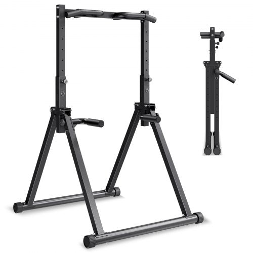 VEVOR Pull Up Bar, 330LBS Capacity Portable Pullup Bar Station, Pullup Bars Free Standing with Triangular Structure & Heavy-Duty Steel Tube, 9 Level Height Adjustment Gravity Fitness for Arms, Back - AZXKZDYTXSJKFJJNV001V0 - view 2