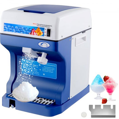 VEVOR 110V Electric Shaved Ice Machine 250W Snow Cone Maker Tabletop with Adjustable Ice Texture, Ice Shaving Machine 265LBs/hr for Home and Commerical Use - BBJ168SY000000001V1 - view 1
