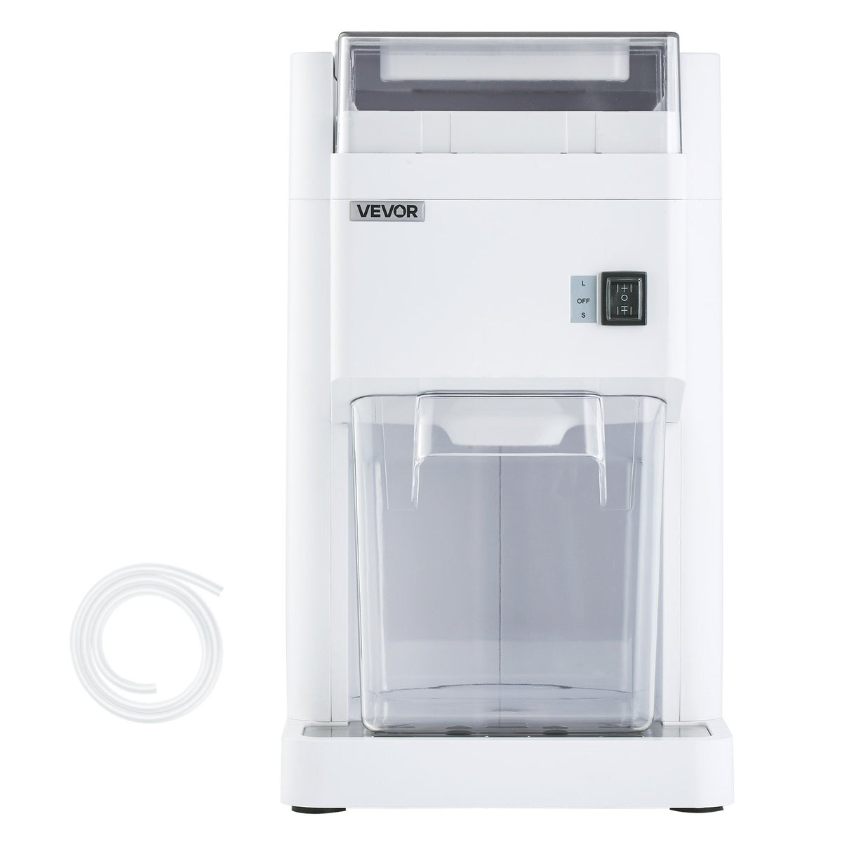 VEVOR Commercial Ice Shaver Machine, 1.91QT /1.8L Large Electric Ice Cube Crusher Shaved Maker with 300W Premium Motor, Stainless Steel Blades, for Bar Mixing Seafood Preservation Home Party, White - BBJBS5L400WDAP48J001V1 - view 10