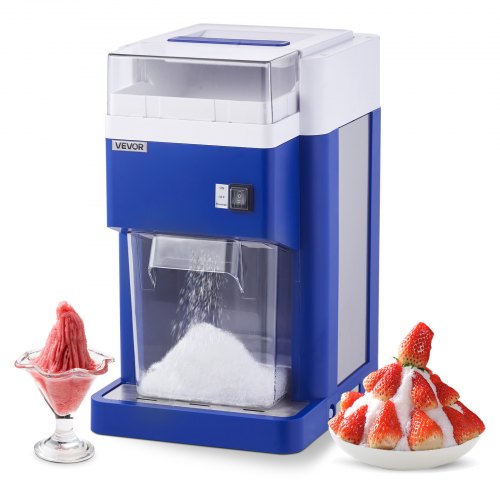 VEVOR Commercial Ice Shaver Machine, 1.91QT /1.8L Large Electric Snow Cone Machine, Fine & Fluffy with 300W Motor, Stainless Steel Blades, Shaved Ice Maker for Dessert Shop Home Party Restaurant, Blue - BBJLB18L400WY0VEZ001V1 - view 2