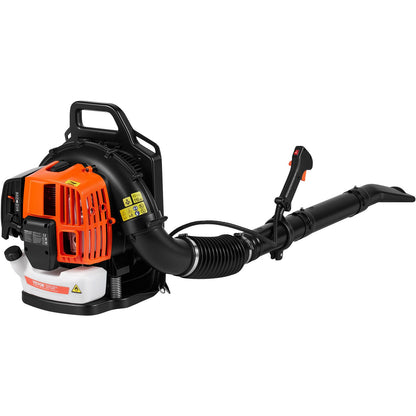 VEVOR Backpack Leaf Blower, 63CC 2-Cycle Gas Leaf Blower with 1.89L Fuel Tank, 1110CFM Air Volume 220MPH Speed, Ideal for Lawn Care, Leaf Cleaning, and Snow Removal - BBSRYCYJ63CCT7396V0 - view 1