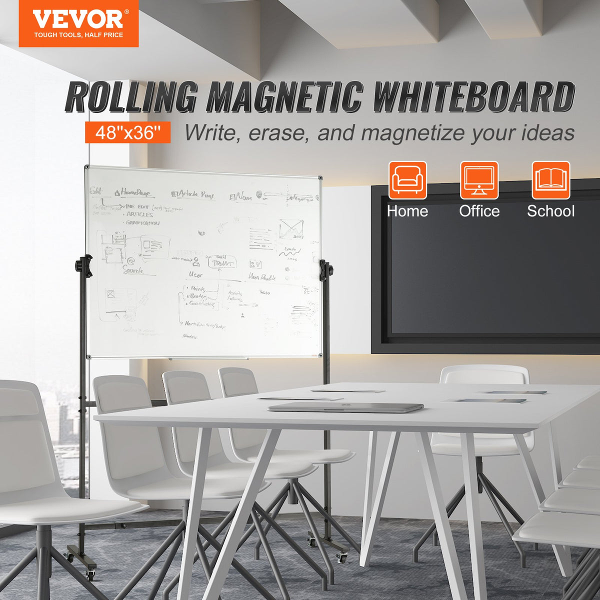 VEVOR Whiteboard - Select Your Configuration - BBYCDL4836ABS42HOV0 - view 2