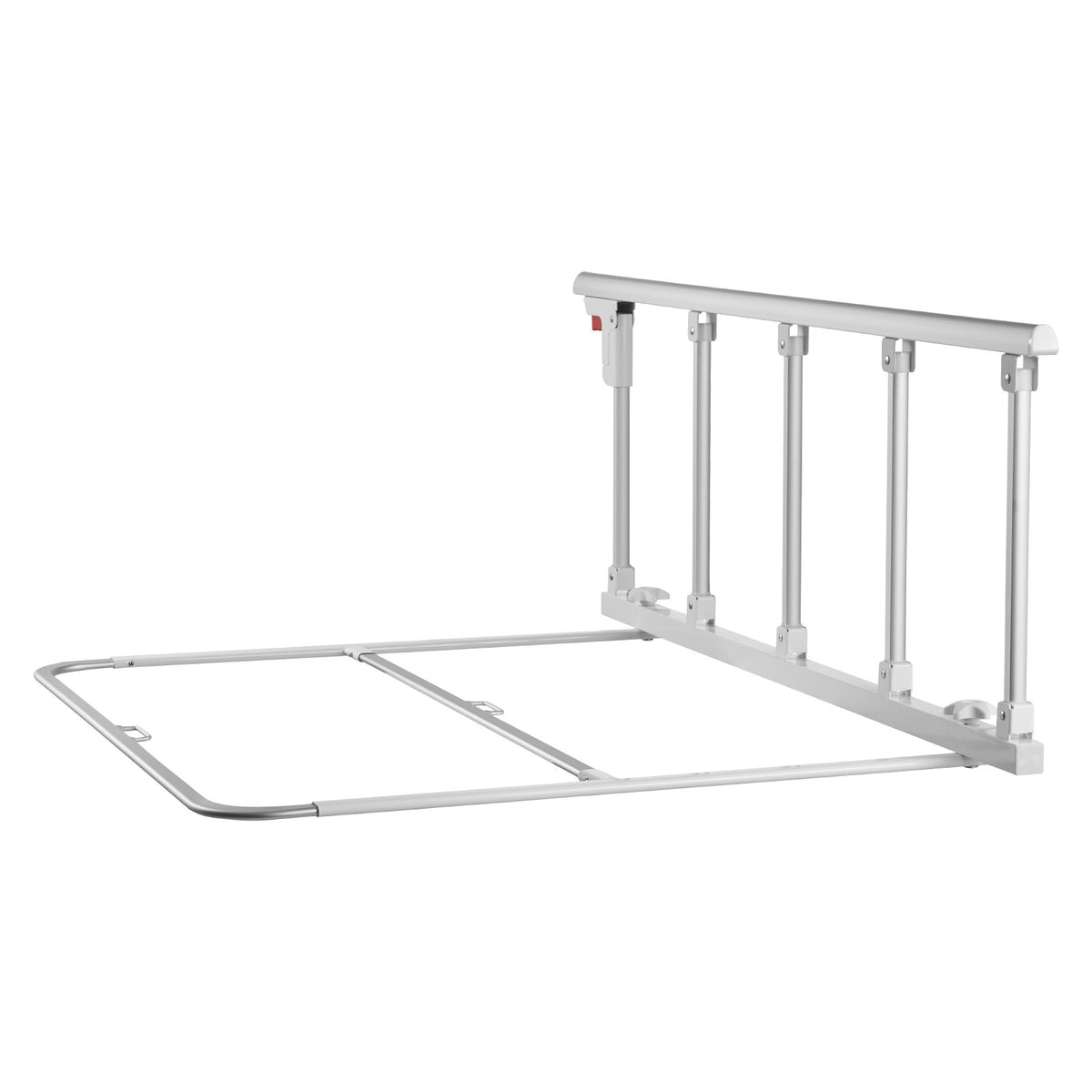 VEVOR Foldable Bed Rail for Elderly, 48 in Bedside Assist Rail with Fixing Strap, Adjustable Height Pipe Bedside Cane, High-Strength Metal Senior Bed Bar, Hand Guard Grab Fits King, Queen, Full, Twin - BCBSBCBSKZD1BAXNX001V0 - view 10