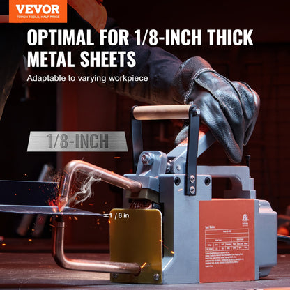 VEVOR Portable Spot Welder, 1/8-inch Spot Welder Machine with 1.5KVA Input Capacity, Handheld Welding Tip Gun, Metal Sheet Spot Welding Machine for Steel Plates - BCDHJX18110VEOX8XV1 - view 3