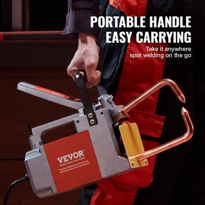 VEVOR Portable Spot Welder, 1/8-inch Spot Welder Machine with 1.5KVA Input Capacity, Handheld Welding Tip Gun, Metal Sheet Spot Welding Machine for Steel Plates - BCDHJX18110VEOX8XV1 - view 6