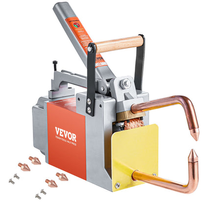 VEVOR Portable Spot Welder, 1/8-inch Spot Welder Machine with 1.5KVA Input Capacity, Handheld Welding Tip Gun, Metal Sheet Spot Welding Machine for Steel Plates - BCDHJX18110VEOX8XV1 - view 10