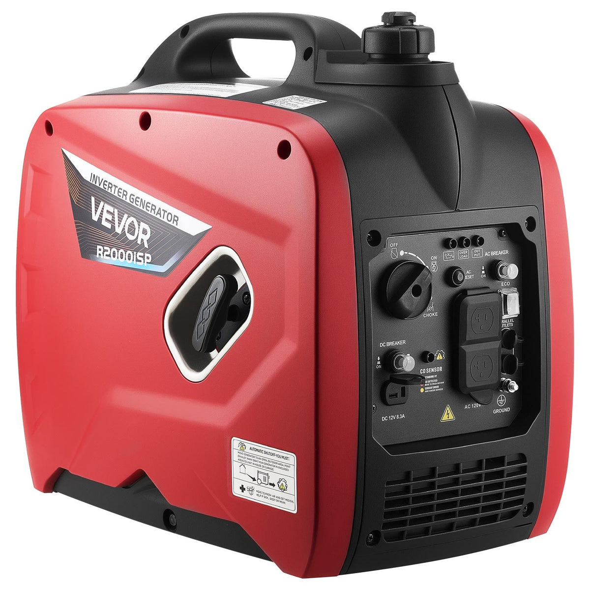 VEVOR Inverter Generator, 2900W Peak Watt Quiet Inverter Generator, Portable Inverters Generators for Home Use, Gas Powered, Compact and Lightweight Design - Stable Power, CO Sensor, Long Run Time - BCGBPFDJJYSD5HQKP001V5 - view 1