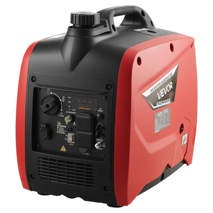 VEVOR Inverter Generator, 2300W Rated Power Quiet Inverter Generator, Portable Inverters Generators for Home Use, Gas Powered, Compact and Lightweight Design - Stable Power, CO Sensor, Long Run Time - BCGBPFDJJYSDE1SV9001V5 - view 10